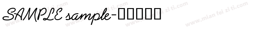 SAMPLE sample字体转换